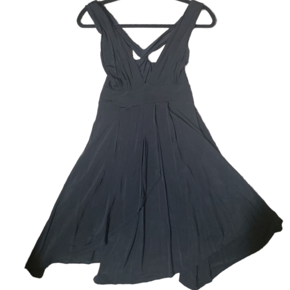 Bebe Sexy Black Dress size Small Swing Style Marilyn Monroe Dress - Picture 3 of 16